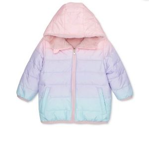 Wonder Nation Baby & Toddler Girls Reversible Bubble Jacket
